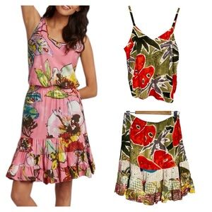 JAMS WORLD | Women’s Vintage Island Oasis Floral Top & Hattie Skirt Set size L